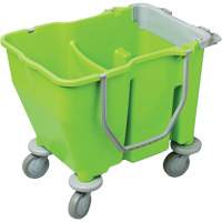 Double Mop Bucket with Wringer, 3.75 US Gal. (60 qt.) Capacity, Green JM803 | Ontario Safety Product