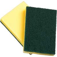 Sponges with Scouring Pad, Scrubbing, 4" W x 6" L Ontario Safety Products
