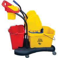 Multifunctional Mop Trolley, Down Press, 9.5 US Gal.(38 Quart), Yellow Ontario Safety Products