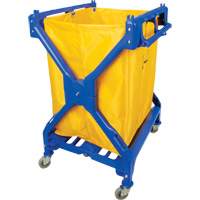 Laundry Cart, Plastic, 25-3/8" W x 25" D x 38-1/2" H, 33 lbs. Capacity JN503 | Ontario Safety Product