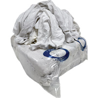 Wiping Rags, Cotton/Fleece, White, 25 lbs. JN673 | Ontario Safety Product