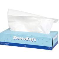 Papier-mouchoir de première qualité Snow Soft<sup>MC</sup>, 2 pli, 7,4" lo x 8,4" la, 100 feuilles/boîte JO166 | Ontario Safety Product