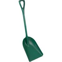 Pelle monobloc perceptible par d&eacute;tecteur de m&eacute;tal, Lame 13-3/4" x 17", Longueur de 42-1/2", Plastique, Vert Ontario Safety Products