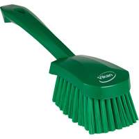 Brosse &agrave; r&eacute;curer avec manche court, Soies Doux, Longueur de 10-1/2", Vert Ontario Safety Products