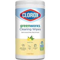 GreenWorks™ Cleaning Wipes, 75 Wipes JP569 | Ontario Safety Product