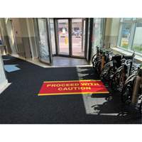 Supreme Knob Entrance Matting, Wiper/Scraper, 6-1/2' x 75-1/2' x 7/16", Charcoal Ontario Safety Products