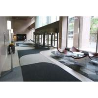 Supreme Knob Entrance Matting, Wiper/Scraper, 6-1/2' x 75-1/2' x 7/16", Charcoal Ontario Safety Products
