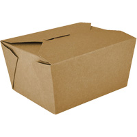 Kraft Take Out Food Containers, Corrugated, Rectangular Ontario Safety Products