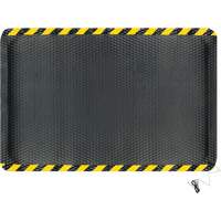 Tapis conductible Hog Heaven, 4' la x 6' lo, 5/8" &eacute;paisseur, Noir/Jaune, Nitrile Ontario Safety Products