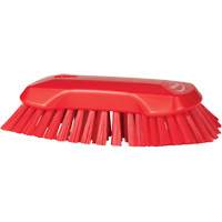Hand Brush, Extra Stiff Bristles, 9-1/10" Long, Red JQ127 | Ontario Safety Product