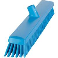 Heavy-Duty Push Broom, Fine/Stiff Bristles, 24", Blue JQ213 | Ontario Safety Product