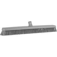 Heavy-Duty Push Broom, Fine/Stiff Bristles, 24", Grey JQ220 | Ontario Safety Product