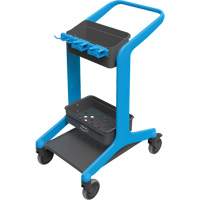 HyGo Mobile Cleaning Station, 30.7" x 20.9" x 40.6", Plastic/Stainless Steel, Blue JQ264 | Ontario Safety Product