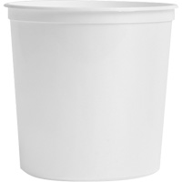 Food Storage Container, Plastic, 2 L Capacity, White Ontario Safety Products
