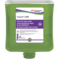 Savon de puissance moyenne pour les mains Solopol, Pierre ponce, 2 L, Cartouche en plastique, Lime Ontario Safety Products