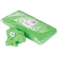 Chiffon de d&eacute;poussi&eacute;rage et nettoyage, Microfibre, Vert Ontario Safety Products