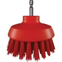 Brosse ronde HyDrive pour perceuse, Soies Tr&egrave;s ferme, Longueur de 3-1/10", Rouge Ontario Safety Products