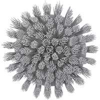Brosse ronde HyDrive pour perceuse, Soies Tr&egrave;s ferme, Longueur de 3-1/10", Blanc Ontario Safety Products