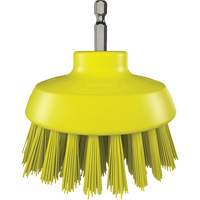 Brosse ronde HyDrive pour perceuse, Soies Tr&egrave;s ferme, Longueur de 3-1/10", Jaune Ontario Safety Products