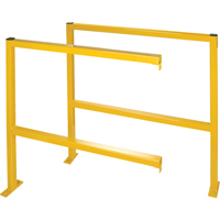 Perimeter Guards - Tubular Style, 48" W x 49-1/2" H, Yellow KD132 | Ontario Safety Product