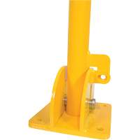 Fold-Down Bollards, Steel, 42" H x 1-3/4" W, Yellow KH819 | Ontario Safety Product
