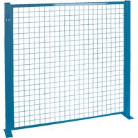 Perimeter Guards - Mesh Style, 4' H x 4' W, Blue KH945 | Ontario Safety Product