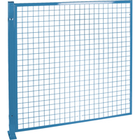Perimeter Guards - Mesh Style, 4' H x 4' W, Blue KH946 | Ontario Safety Product