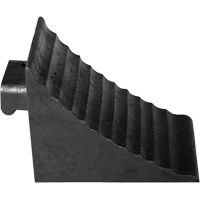 Wheel Chock, 9-3/4" x 7-1/4" x 7-3/4", Black KI254 | Ontario Safety Product