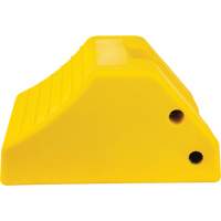 Heavy-Duty Wheel Chocks, Urethane, Yellow, 15-1/2" W x 17-7/10" D x 10" H Ontario Safety Products