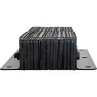 Laminated Dock Bumpers, Vertical, Rubber, 11" W x 4" D x 24" H Ontario Safety Products
