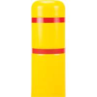 Polyethylene Bollard Cover, 4-1/2" Dia. x 52" L, Red/Yellow Ontario Safety Products