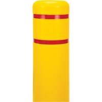 Polyethylene Bollard Cover, 6-5/8" Dia. x 52" L, Red/Yellow Ontario Safety Products