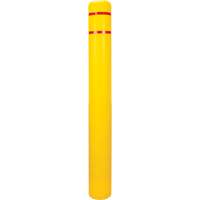 Polyethylene Bollard Cover, 6-5/8" Dia. x 60" L, Red/Yellow Ontario Safety Products