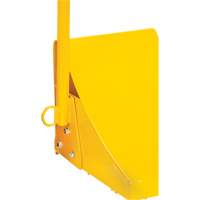 Ice Chock with Ergonomic Handle, Steel, Yellow, 8-1/16" W x 10-5/8" D x 8-13/16" H Ontario Safety Products