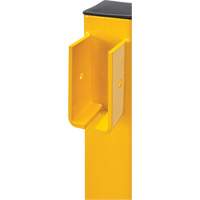 Corner Post for Light-Duty Guard Rails, Steel, 42" H, Safety Yellow Ontario Safety Products