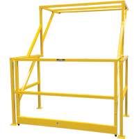 Mezzanine Safety Gate, 70" L x 77" H, 78" Raised, Yellow Ontario Safety Products