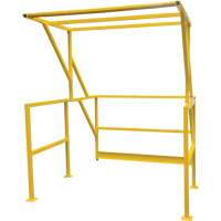 Mezzanine Safety Gate, 70" L x 77" H, 78" Raised, Yellow Ontario Safety Products