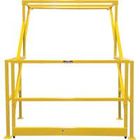 Mezzanine Safety Gate, 70" L x 77" H, 78" Raised, Yellow Ontario Safety Products