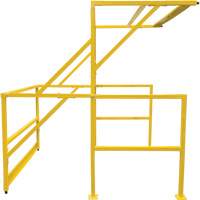 Mezzanine Safety Gate, 70" L x 77" H, 78" Raised, Yellow Ontario Safety Products