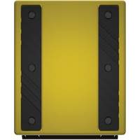 Cale de roue ultra-robuste pour l'exploitation mini&egrave;re Checkers Safety, PEHD, Jaune, 14-1/2" la x 17-1/2" p x 16" h Ontario Safety Products