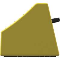 Cale de roue ultra-robuste pour l'exploitation mini&egrave;re Checkers Safety sans support, PEHD, Jaune, 14-1/2" la x 17-1/2" p x 16" h Ontario Safety Products