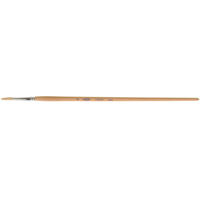 Pinceau de forme ronde en soies blanches pures pour marquage, Largeur de la brosse de 5/32", Soie blanche, Manche &agrave; Bois Ontario Safety Products