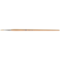 Pinceau de forme ronde en soies blanches pures pour marquage, Largeur de la brosse de 3/16", Soie blanche, Manche &agrave; Bois Ontario Safety Products