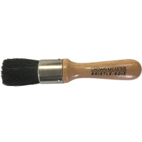 Stencil Brush, Natural Bristles, Wood Handle, 1" Width Ontario Safety Products