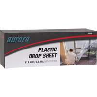 Drop sheet, 400' L x 9' W, Plastic KQ208 | Ontario Safety Product