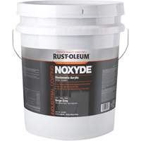 Noxyde Elastomeric Acrylic Coating, 5 gal., Pail, Grey Ontario Safety Products