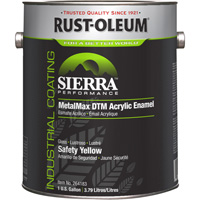 Sierra Performance MetalMax&reg; Plus DTM Acrylic Enamel, Gallon, Yellow Ontario Safety Products