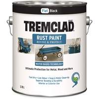 Tremclad&reg; Water-Based Rust Paint, 3.78 L, Gallon, Black Ontario Safety Products