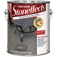 Stoneffects Decorative Concrete Coating, 3.4 L, Solvent-Based, Textured, Grey Ontario Safety Products