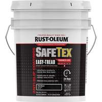 SafeTex&reg; Easy-Tread Acrylic Coating, 4 gal., Water-Based, Flat Finish/Textured, Black Ontario Safety Products